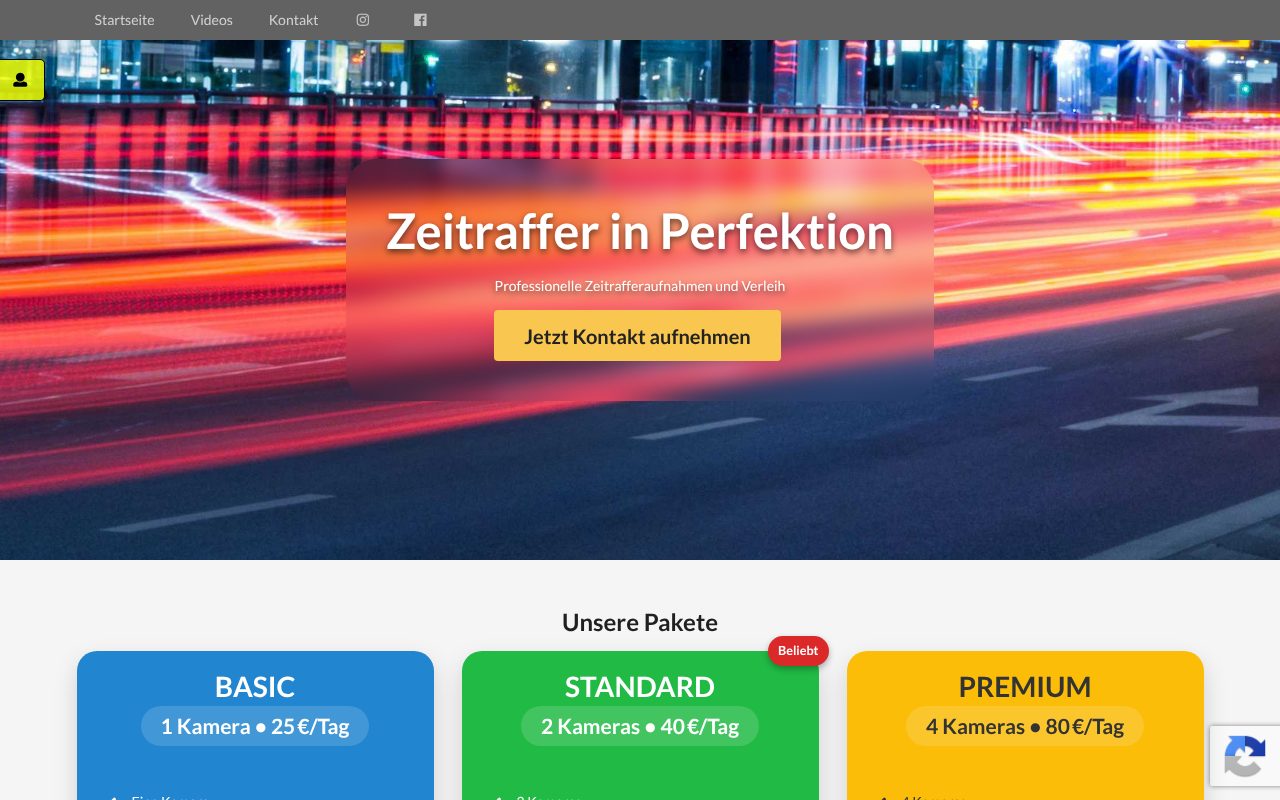 Screenshot zeitraffer.net
